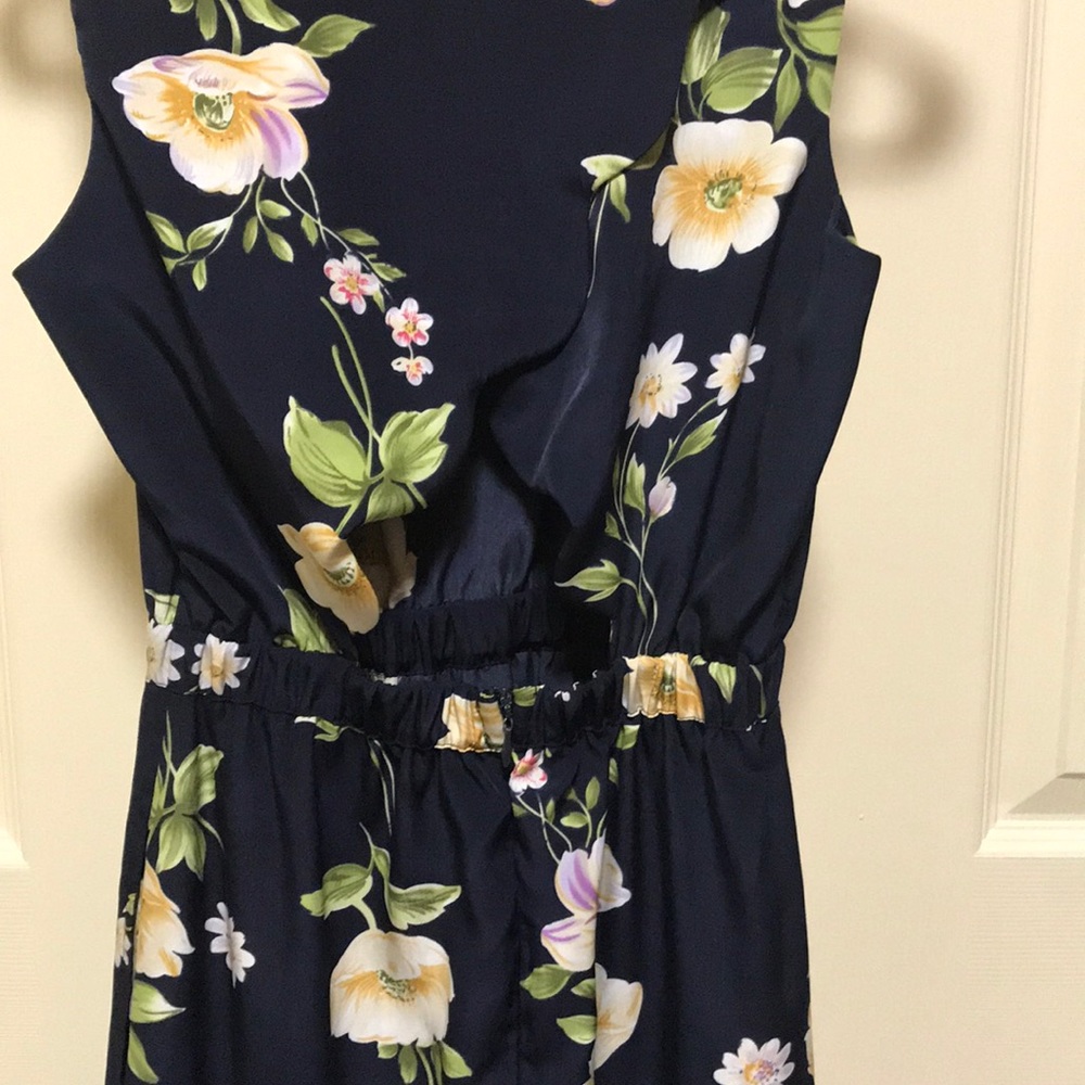Scalloped hem cutout dress